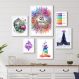 Kit 6 Quadros Decorativos Místicos Zen Namastê