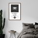 Quadro Gênero Musical Lo-Fi 86x60 Caixa Marrom Branco