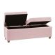 Recamier Bau Madri 1,20m Suede Rosa Bebe - Inova Decor