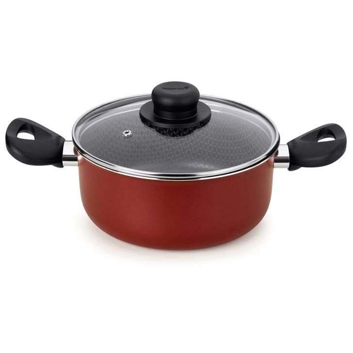 Caçarola Paprika Vermelha 22 Cm