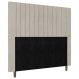 Cabeceira Cama Box Casal Nala 140cm Veludo Bege - Desk Design