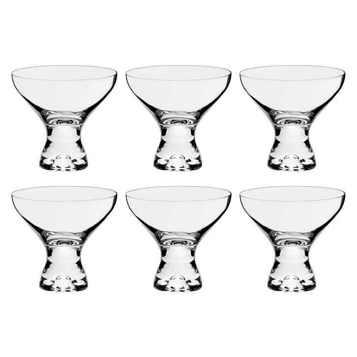 Conjunto De Taças Para Sobremesa Com 6 Unidades Bohemia Incolor 330 Ml