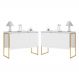 Jogo de Buffets Modernos Verona Branco Dourado
