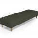 Puff Decorativo Sala de Estar Bali W01 Pés Palito 190x60cm Linho Verde Musgo - Lyam Decor