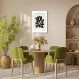 Quadro Matisse Black Flower 100x70 Caixa Branco