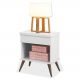 Mesa de Cabeceira Infantil 1 Gaveta Mel P04 Branco - Mpozenato