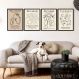 Kit 4 Quadros Decorativos Artes Picasso 24x18cm - com vidro