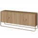 Buffet Aparador Organico 4 Portas 180 cm 28075 Hanover Dourado Artesano