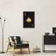 Quadro Carta As de Espadas Gold 43x30 Caixa Marrom