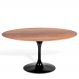 Mesa Saarinen Oval Imbuia 235x122cm - Base Preta
