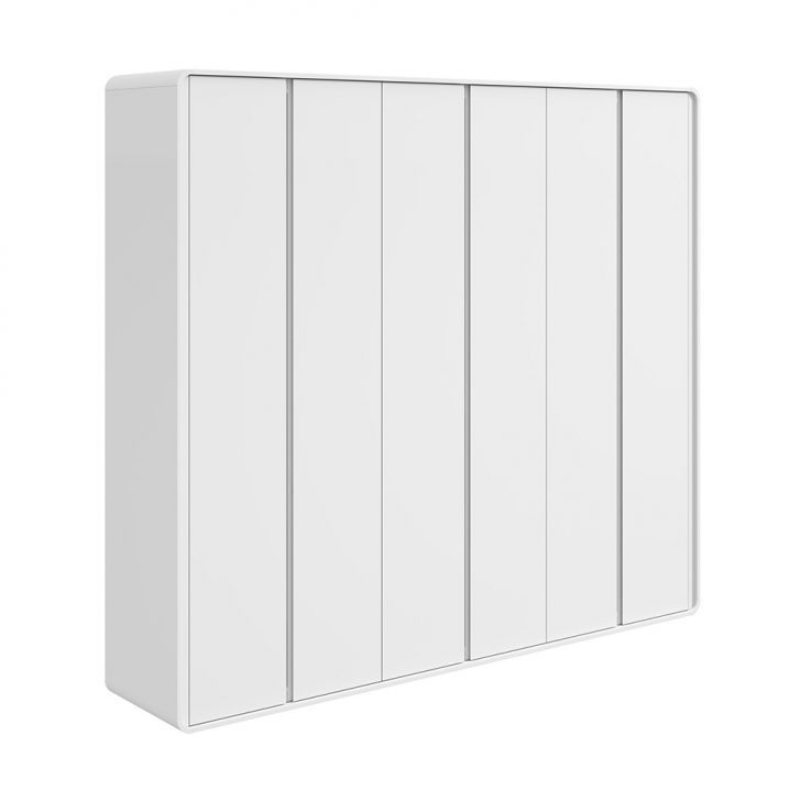 Guarda-roupa Casal Loop Sem Pés 6 Portas 6 Gavetas Branco