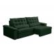 Image of Sofá 5 Lugares Retrátil e Reclinável Firenze Veludo Verde FE691UP30EBHMOB