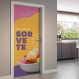 Adesivo de Porta Hoje é Dia de Sorvete-73X210Cm
