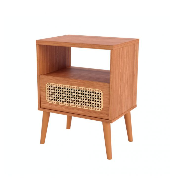 Mesa De Cabeceira Alva 1 Gaveta Freijó