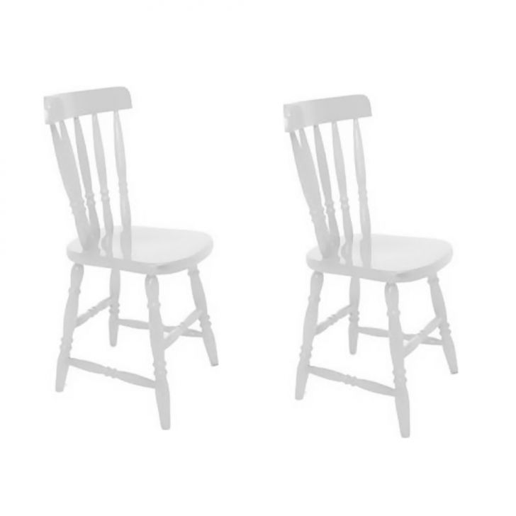 Conjunto 2 Cadeiras Campestre Branco