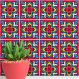 Adesivos de Azulejos Ladrilhos Hidráulicos Modelo 158-15x15cm