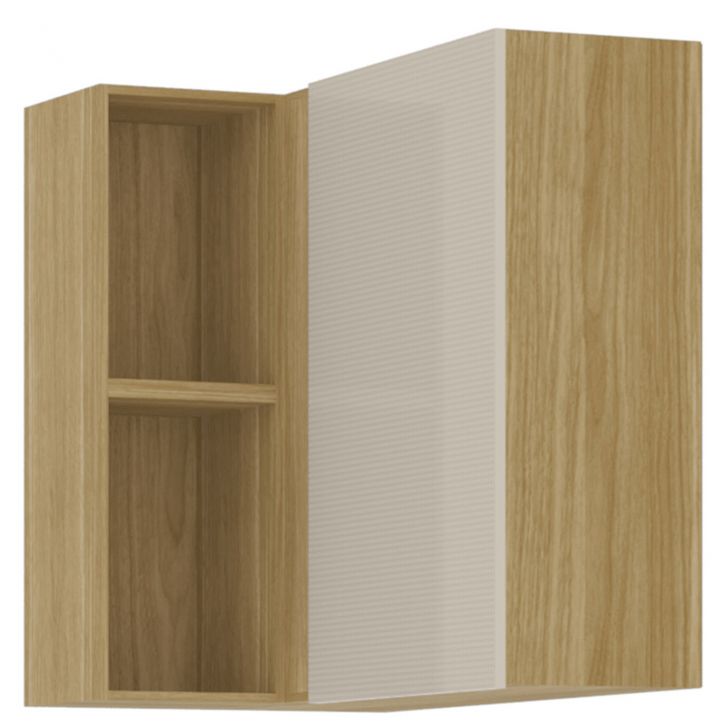 Armário Aéreo de Canto Reto Minsk Freijó/Soft Z06 - Mpozenato