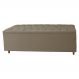 Calçadeira Recamier Baú Casal 140cm Diana Suede Capuccino - Dellas Store