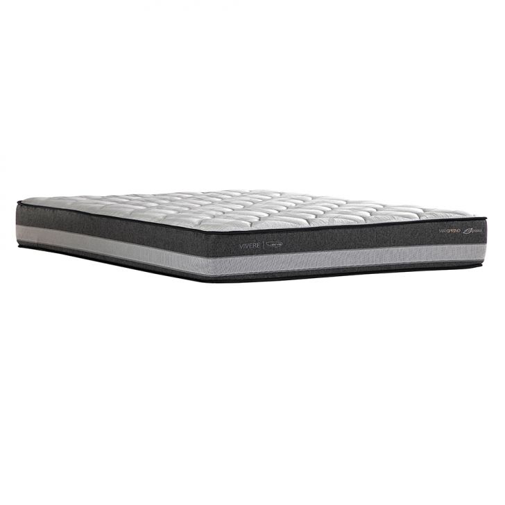 Colchão King Vivere Mola Maxspring (27x193x203) Branco E Cinza