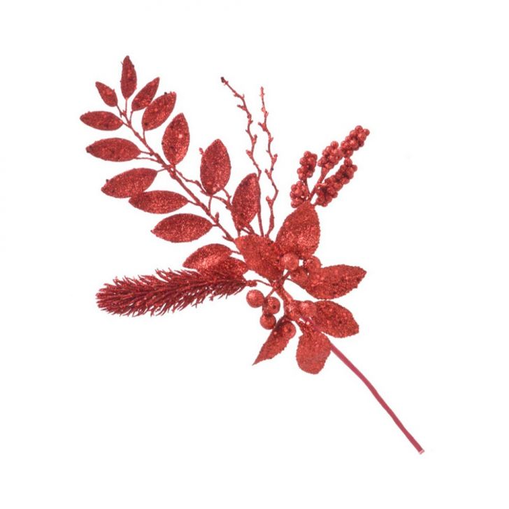 Galho Natalino Vermelho