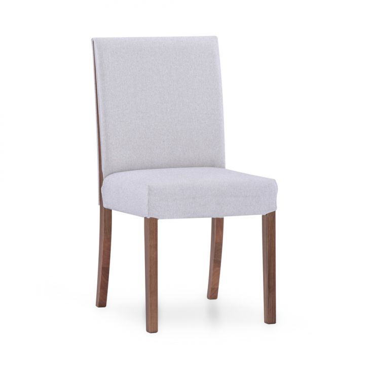 Cadeira Madelyn Linho Cru e Avelã