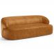 Sofá 2 Lugares Orgânico Para Sala Living 150cm Barolo L06 Couríssimo Whisky- Lyam Decor