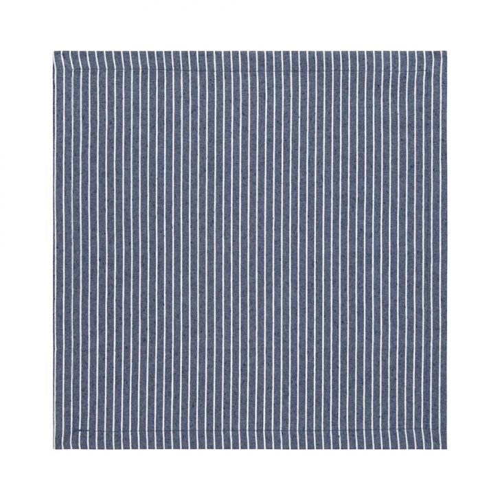 Guardanapo Eco Listrado Miles Branco e Azul Marinho