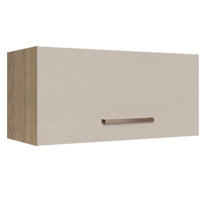 Armário de Cozinha Aéreo 70 cm 1 Porta Basculante Rustic/Crema Agata Madesa