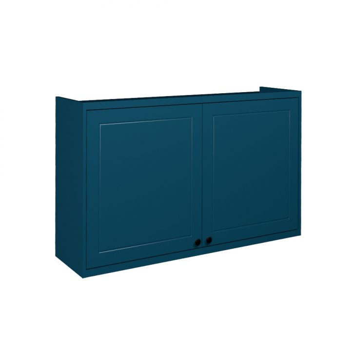 Armário Aéreo Évora 2 Portas Azul Órion 120 cm