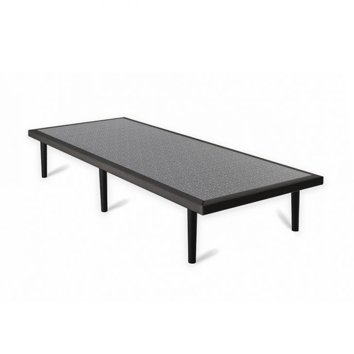 Base Para Cama Box Solteiro King Float Mescla Chumbo