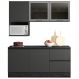 Cozinha Modulada 5 Peças 178 cm Etti Grafite PLN