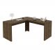 Mesa Angular para Escritório Home Office ME4116 MDP Nogal G69 - Gran Belo