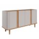 Buffet Eva 4 PT Off White e Nature