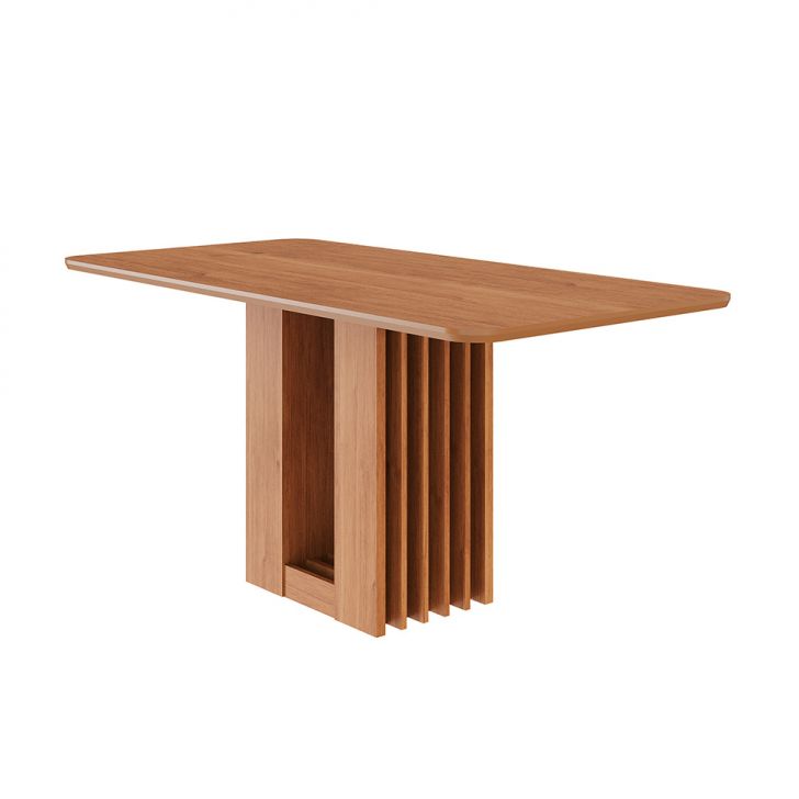 Mesa de Jantar Retangular com Tampo MDF Ariela Cinamomo 160 cm