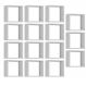 Kit 15 Nichos Organizador 30x30cm Branco G01 - Gran Belo