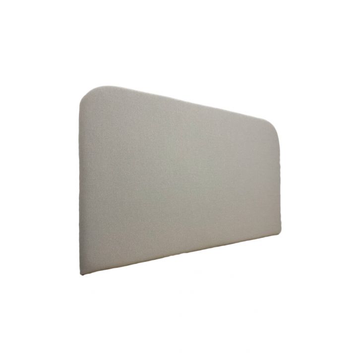 Cabeceira Estofada Casal Orgânica Não é Segredo Veludo Austin Cru 140x120