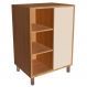 Gabinete 1 Porta De Correr 5 Nichos 60 cm BL7250 Mell Arenas FAEM