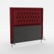 Cabeceira Pegasus 140 Decorativa de Cama Casal N-033 Veludo Vermelho Aradecor