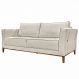 Sofá Decorativo 3 Lugares 210cm Pés em Madeira Tarantino Linho Off White Rústico G63 - Gran Belo