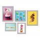 Kit Com 5 Quadros Decorativos - Cupcake Doceria Lanchonete Cozinha - 120kq01b