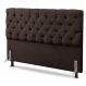 Cabeceira Cama Box Casal Queen Size Lylla 160cm Capitonê com Frame Sintético Marrom - Desk Design