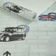 Papel De Parede Importado Vinilico Lavavel Tijolinho Carros