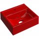 Cuba de Apoio Quadrada C01 Para Banheiro Q32W Vermelho - Lyam Decor