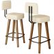 2 Banquetas Alta com Encosto para Cozinha Bar MOBLAN decor