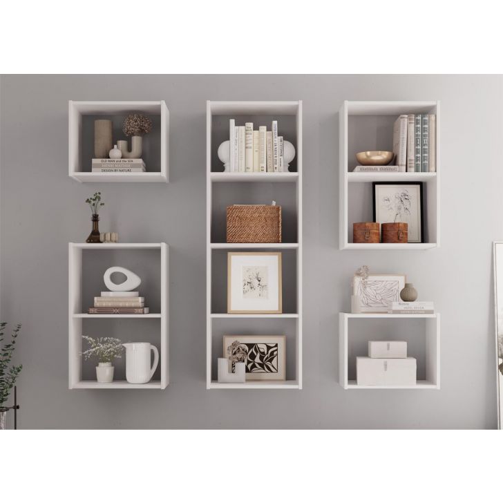 kit de 10 Nichos Romana Branco