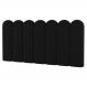 Painel Cabeceira Cama Box Solteiro Lana 90cm Sintético Preto - Desk Design