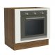 Balcão para Forno de Embutir 80 x 60 cm Sem Tampo Rustic/Branco Agata, Glamy, Stella Madesa