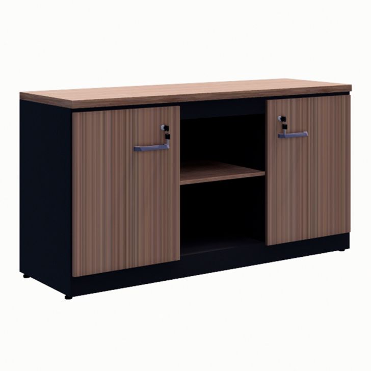 Armário de Escritório Yaris com Nichos 2 PT Ameixa e Preto 73 cm