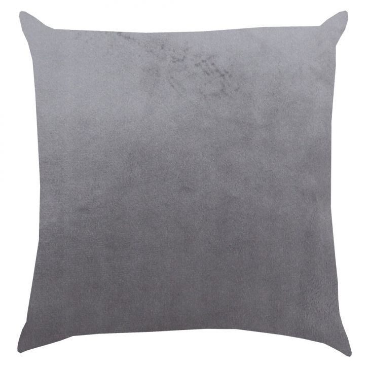 Almofada Quadrada Maia Veludo Cinza 43x43 cm