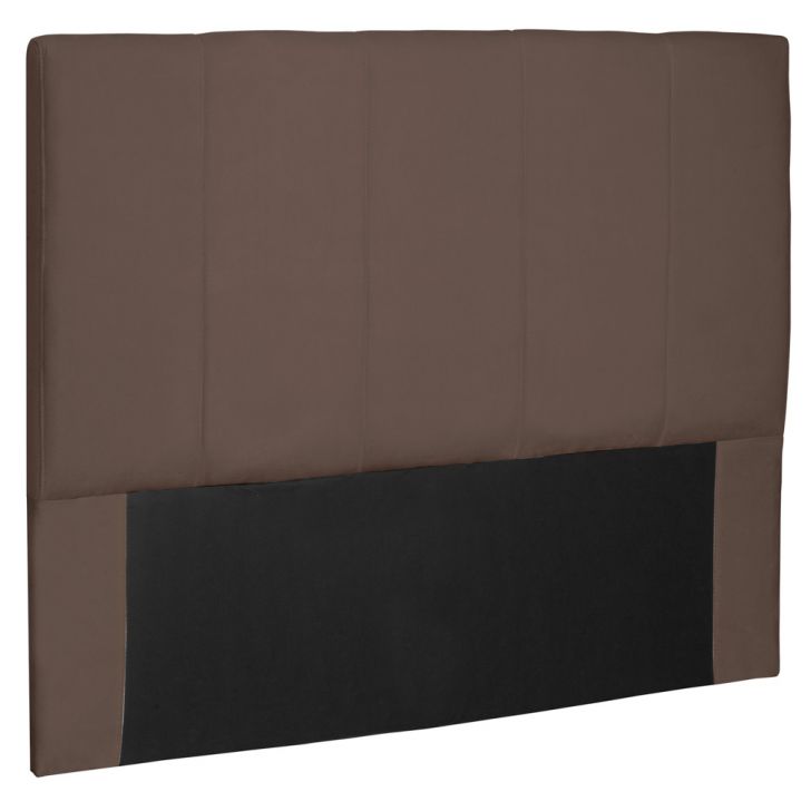 Cabeceira Estofada Cama Box Casal King Size Ravenna 195cm Suede Caramelo - Desk Design